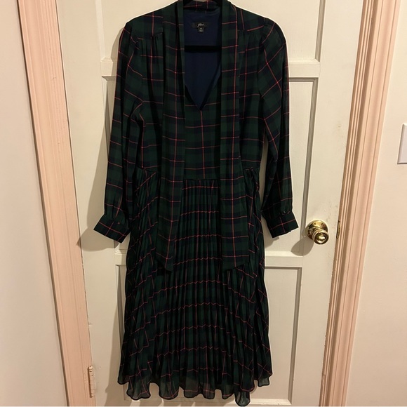 J. Crew Plaid Dress sz 10 - Picture 2 of 9